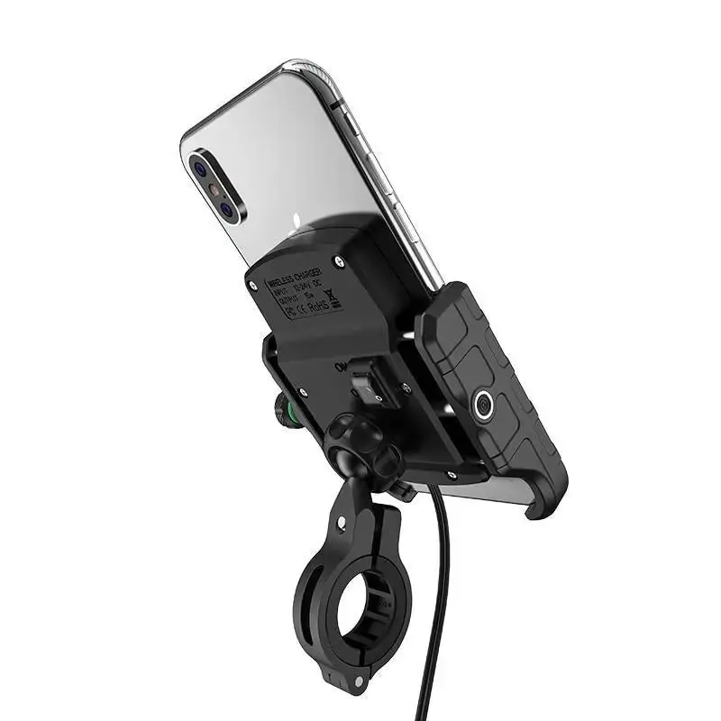 Support téléphone moto induction