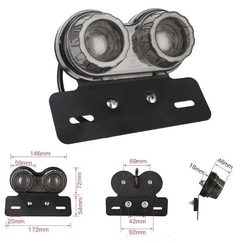 Feu arriere moto led clignotant