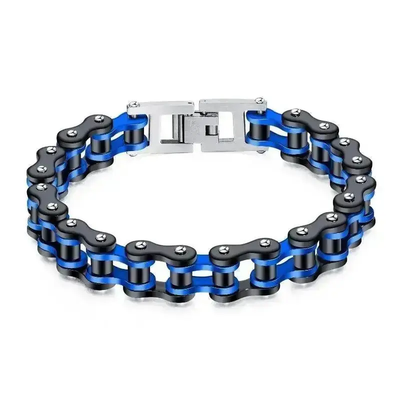 Bracelet en chaîne de moto en acier inoxydable