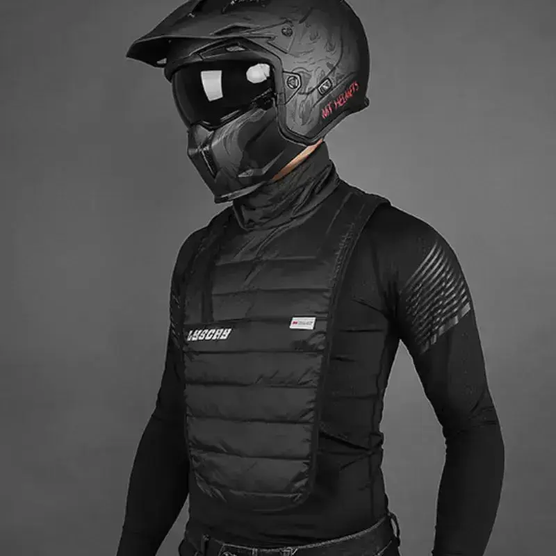 Cache-cou plastron hiver moto