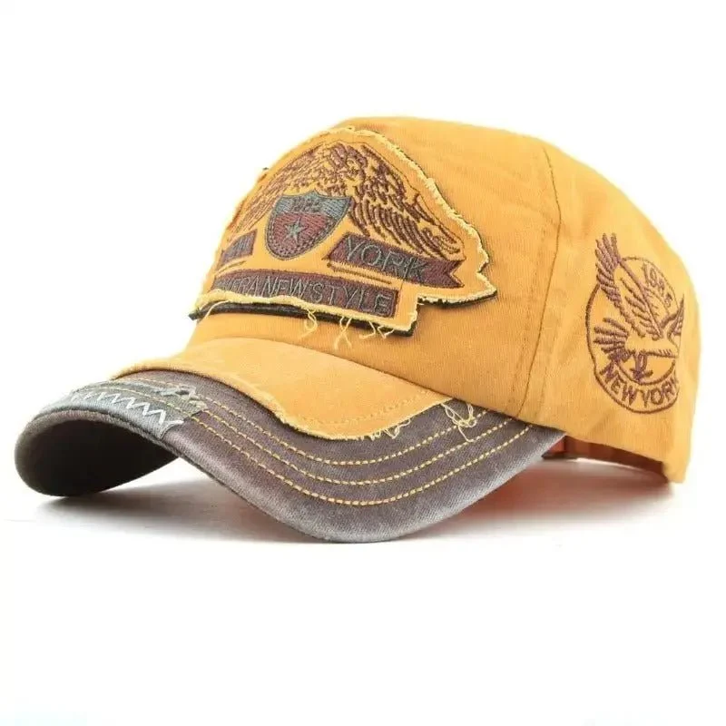 Casquette biker vintage - NEW-YORK