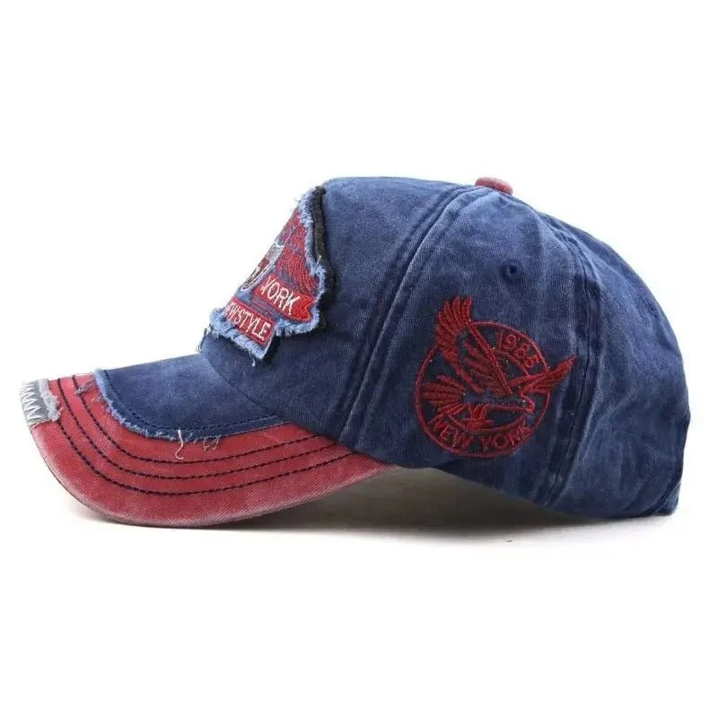 Casquette biker vintage - NEW-YORK