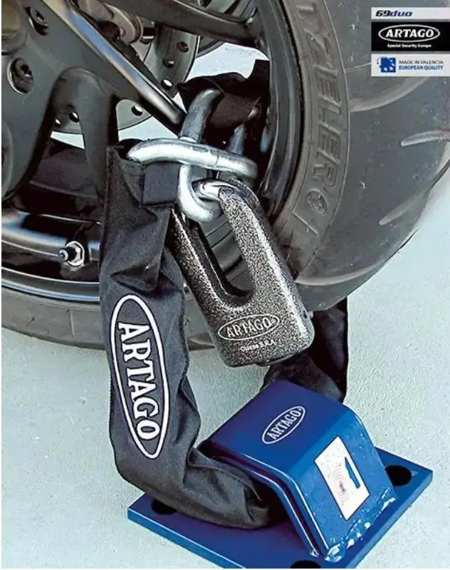 Antivol moto chaine + Cadenas Artago - SRA | Lg : 150cm