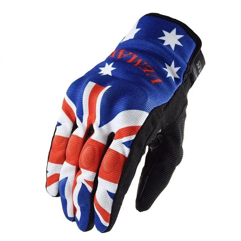 Gants de moto été | SkullGrind™ rouge | DESTOCKAGE