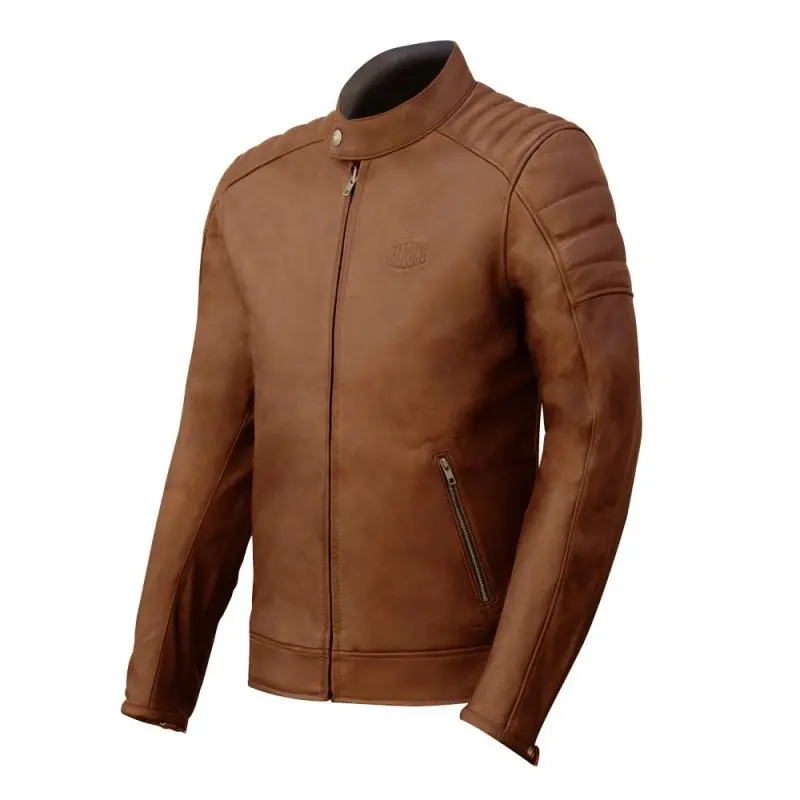 Blouson moto Cuir homme -Gt Trophy Cognac | SOLDES