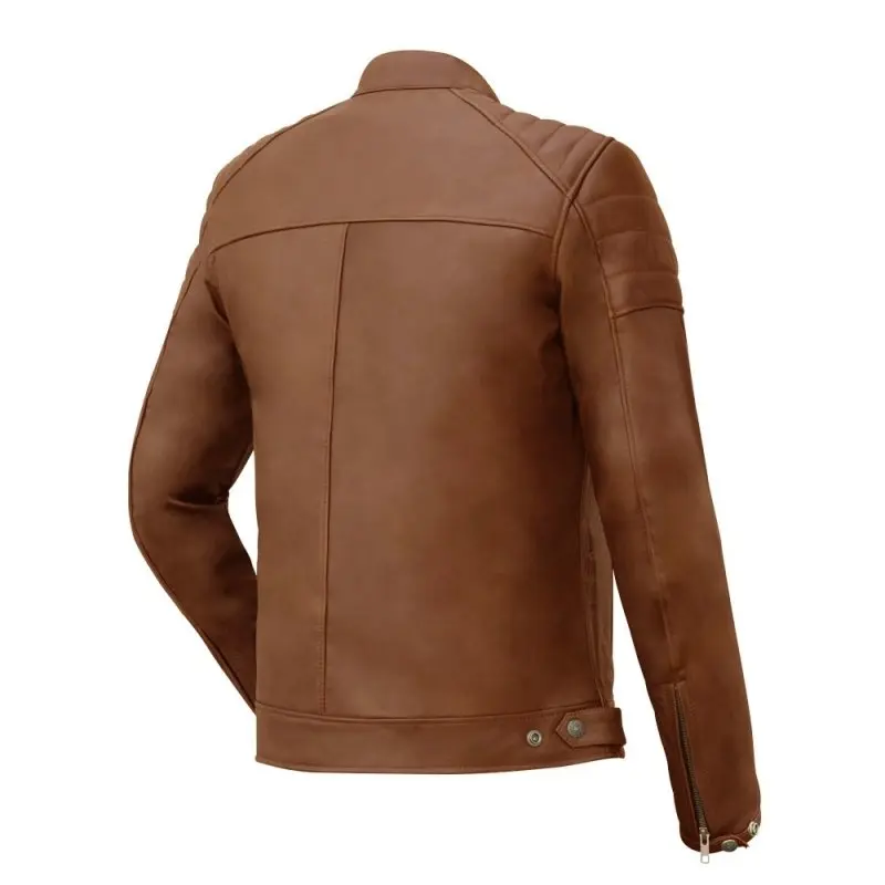 Blouson moto Cuir homme -Gt Trophy Cognac | SOLDES