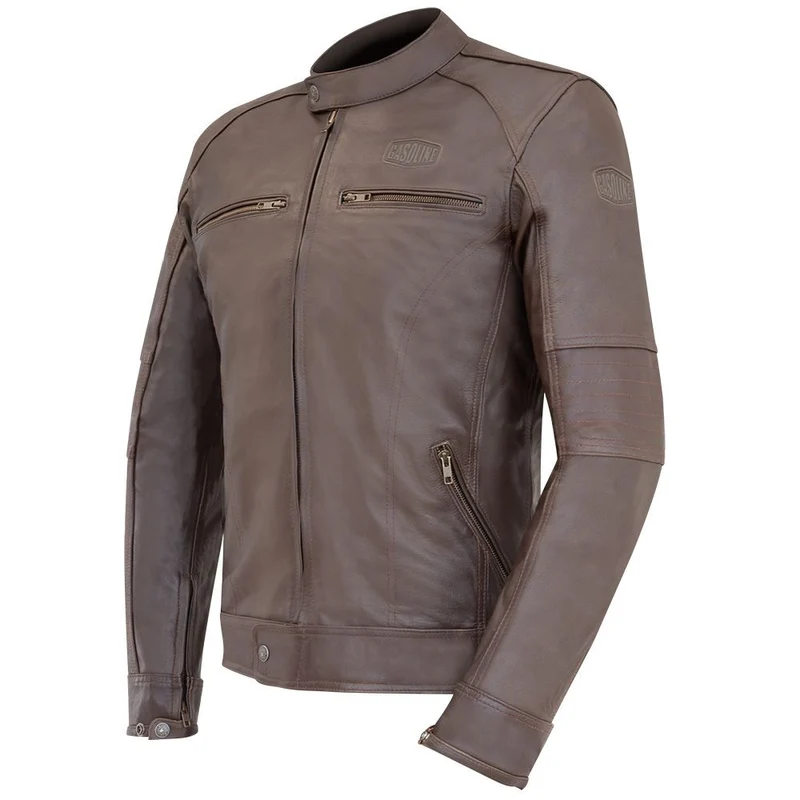 Blouson Cuir moto VINTAGE -Marron