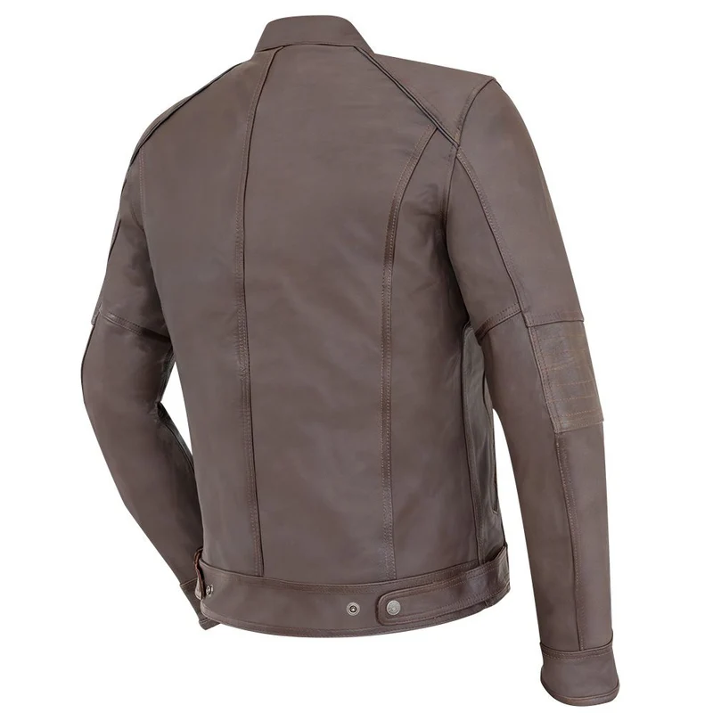 Blouson Cuir moto VINTAGE -Marron