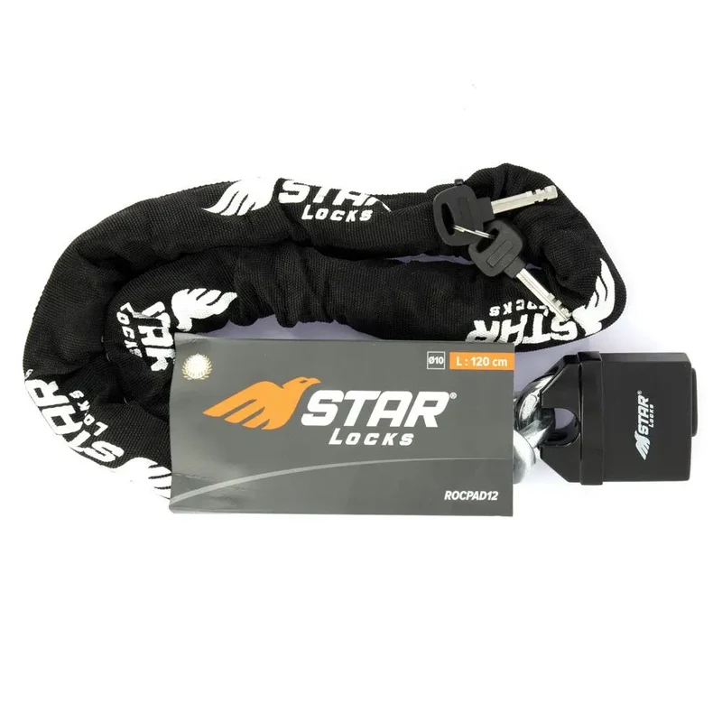 chaine antivol moto + Cadenas Longueur 1M20