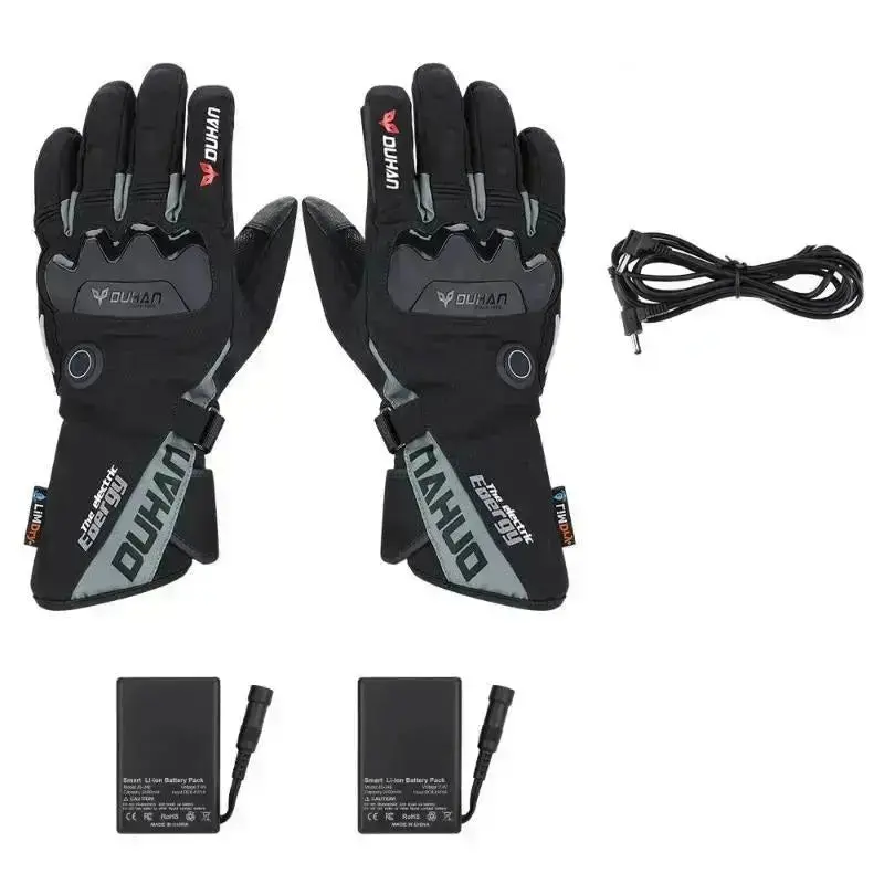 Gants de moto chauffant électriques imperméables