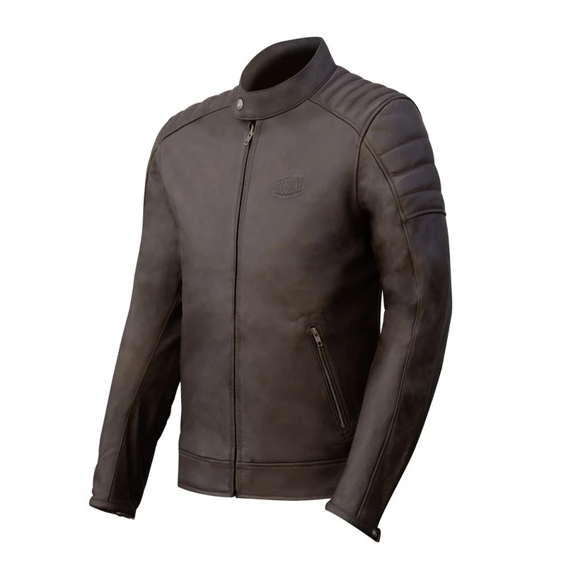 Blouson moto Cuir vintage homme