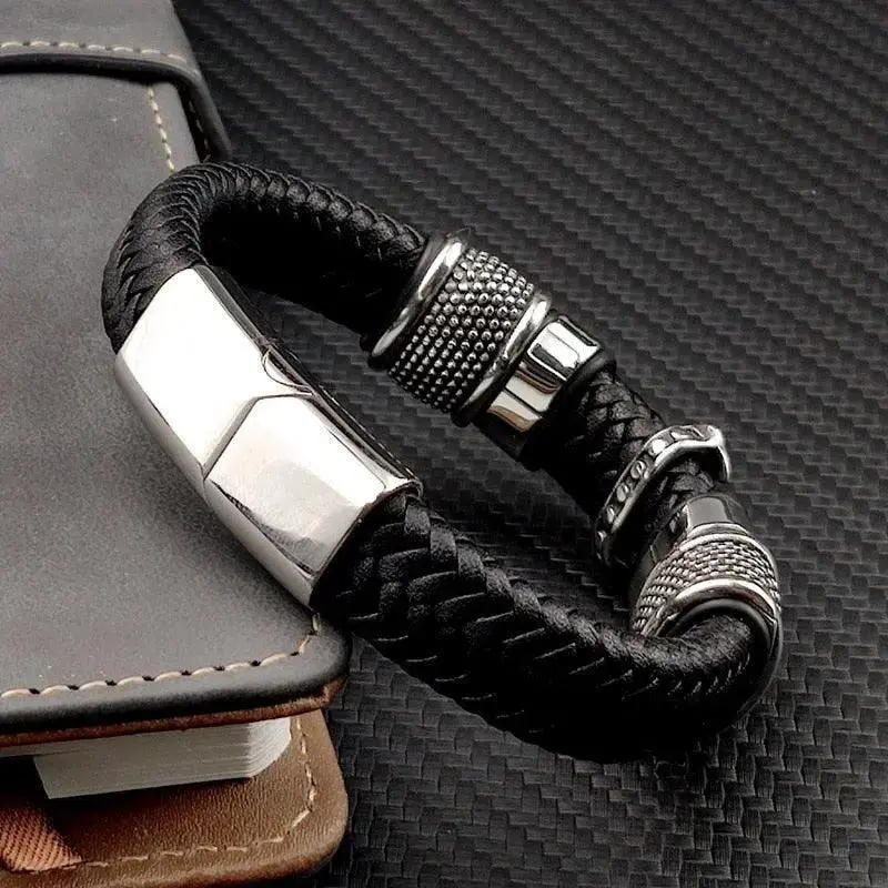 Bracelet motard croix ange