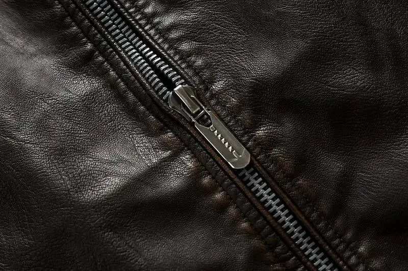 Veste Biker "Maverick" – Hybride Polyester & Cuir PU Haute Densité | SOLDES