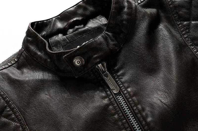 Veste Biker "Maverick" – Hybride Polyester & Cuir PU Haute Densité | SOLDES