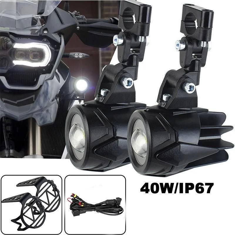 Feux additionnels LED moto multidirectionnel