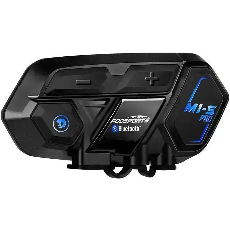 Intercom Moto Bluetooth M1-S Pro – 8 Pilotes, Longue Portée, Étanche