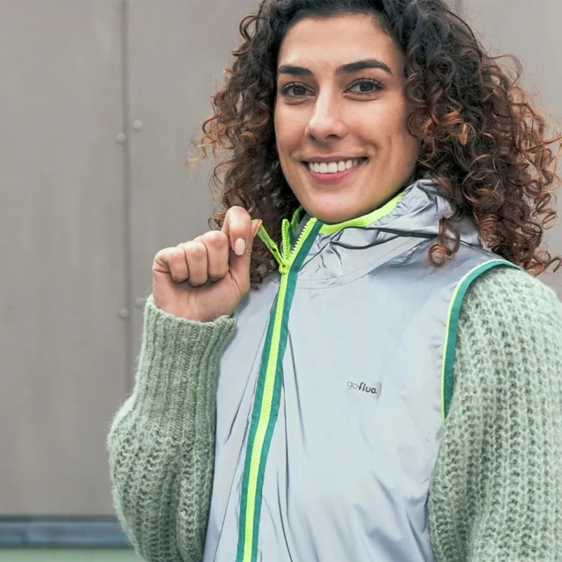 Gilet réfléchissant gris Darknight GoFluo