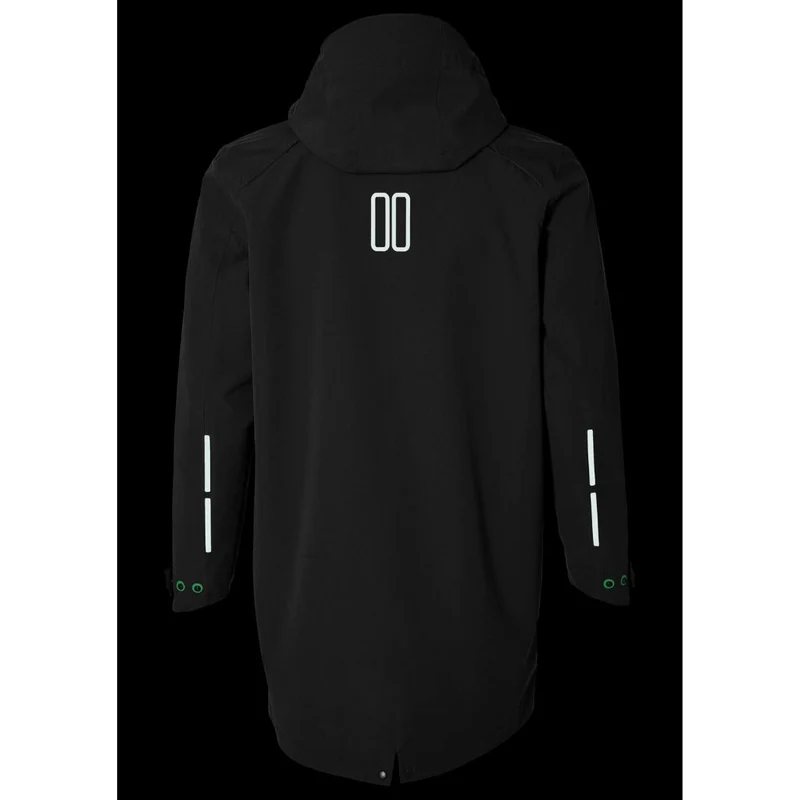 Parka de pluie vélo étanche noir pour hommes Mosse Basil