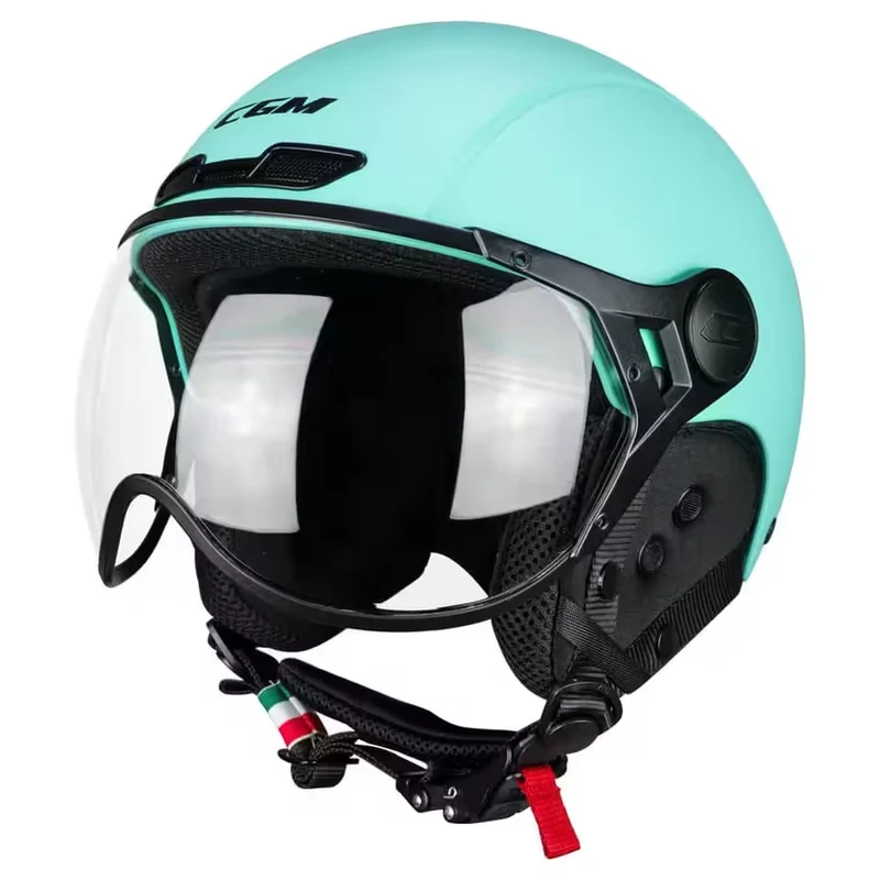 Casque vélo électrique à visière type Jet CGM Ebi Mono