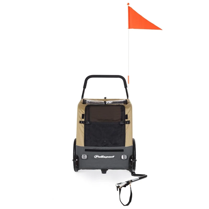 Remorque vélo pour chien 2-en-1 Polisport jusqu’à 23 kg