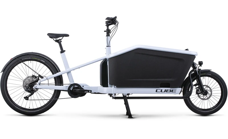 Vélo Cargo électrique - CUBE HYBRID SPORT DUAL 1000 BLANC