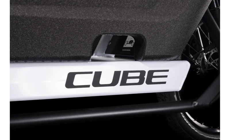 Vélo Cargo électrique - CUBE HYBRID 500 BLANC