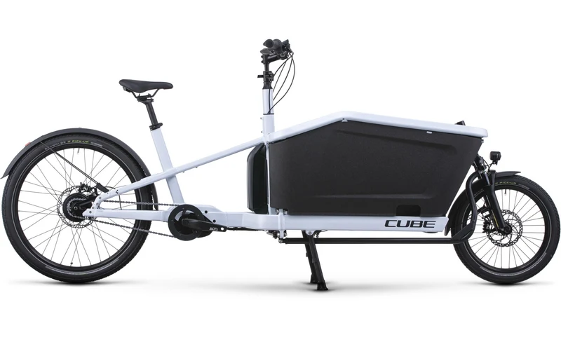 Vélo Cargo électrique - CUBE HYBRID DUAL 1000 BLANC