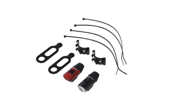 Kit Éclairages Vélo XLC Avant et Arrière LED - Rechargeable USB Ville VTC