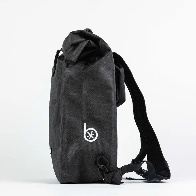 Sac à dos vélo réfléchissant convertible en sacoche Badawin Nyx 28 L