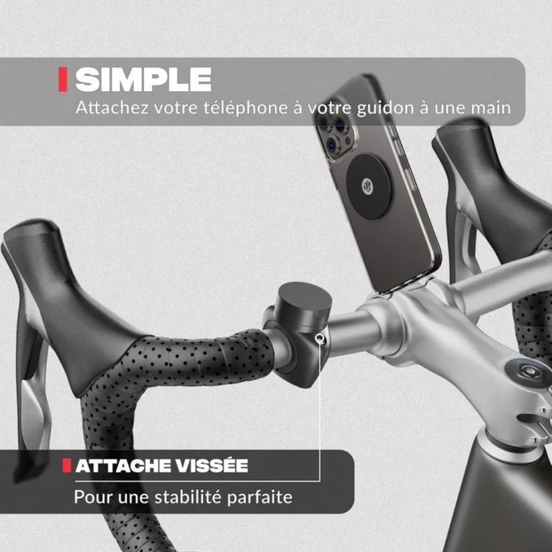 Support magnétique téléphone Shapeheart vélo PRO