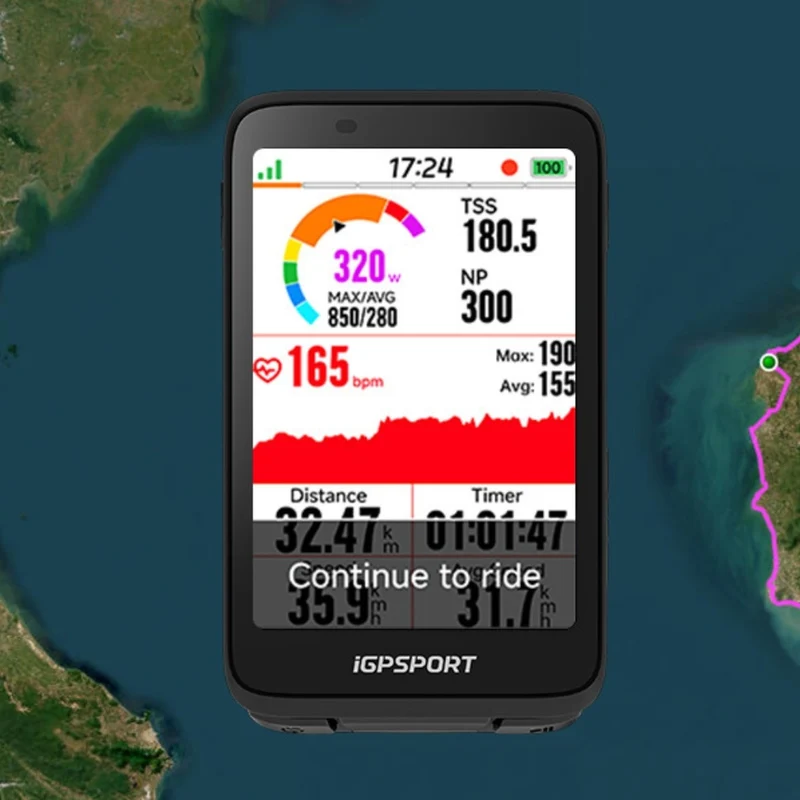 Compteur vélo GPS iGPSPORT BiNavi