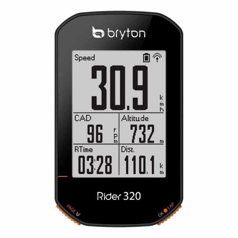 Compteur GPS Vélo Bryton Rider 320E - ANT+ Bluetooth Multi-Satellites