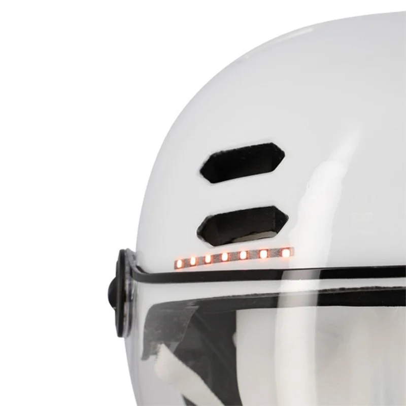 Casque de vélo avec visière et clignotants intégrés Optimiz