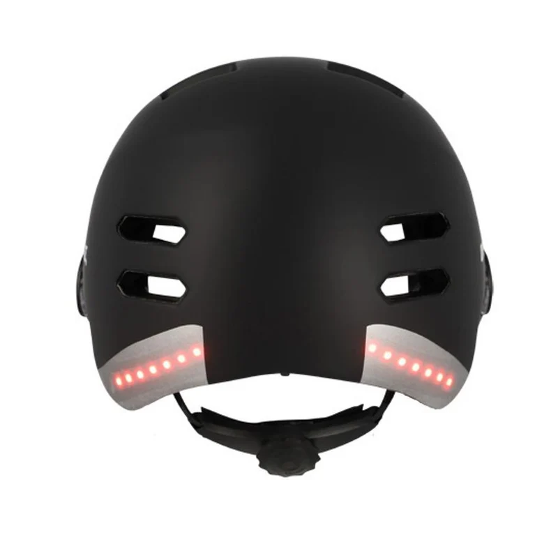 Casque de vélo avec visière et clignotants intégrés Optimiz