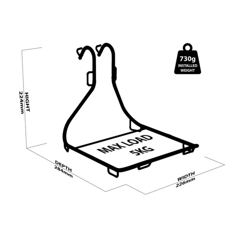 Porte bagage velo avant avant Jack the bike rack