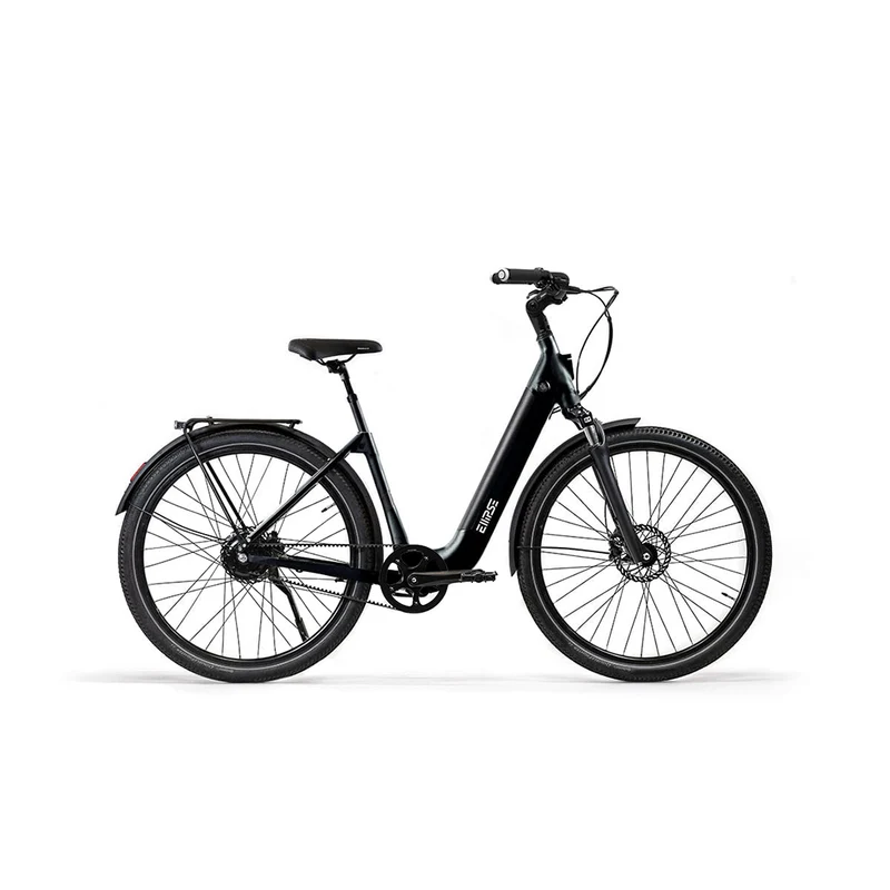 Vélo électrique avec clignotants intégrés Ellipse E2ST Courroie Fourche Suspendue