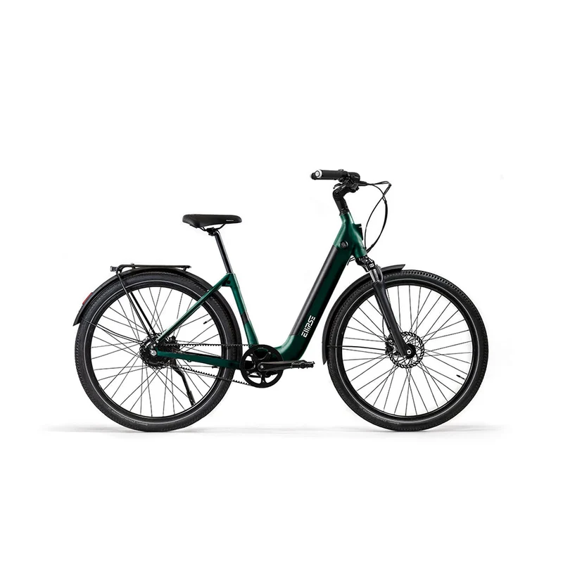Vélo électrique avec clignotants intégrés Ellipse E2ST Courroie Fourche Suspendue