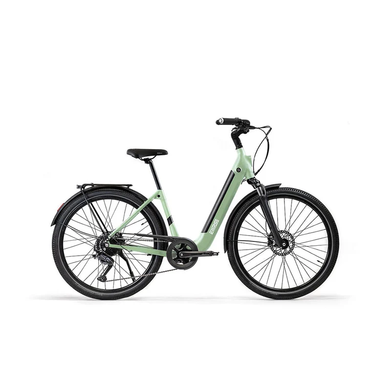 Vélo électrique avec clignotants intégrés Ellipse E2ST Chaîne Fourche Suspendue