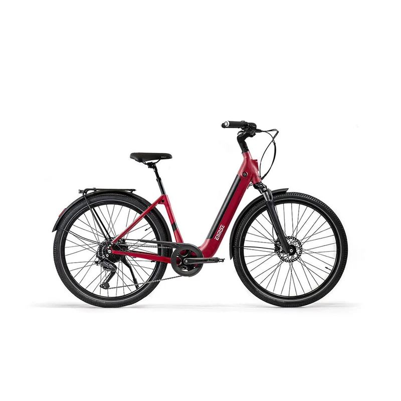 Vélo électrique avec clignotants intégrés Ellipse E2ST Chaîne Fourche Suspendue