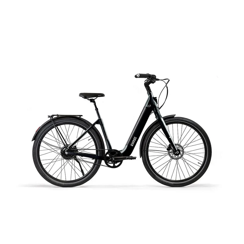 Vélo électrique avec clignotants intégrés Ellipse E2ST Courroie Fourche Rigide