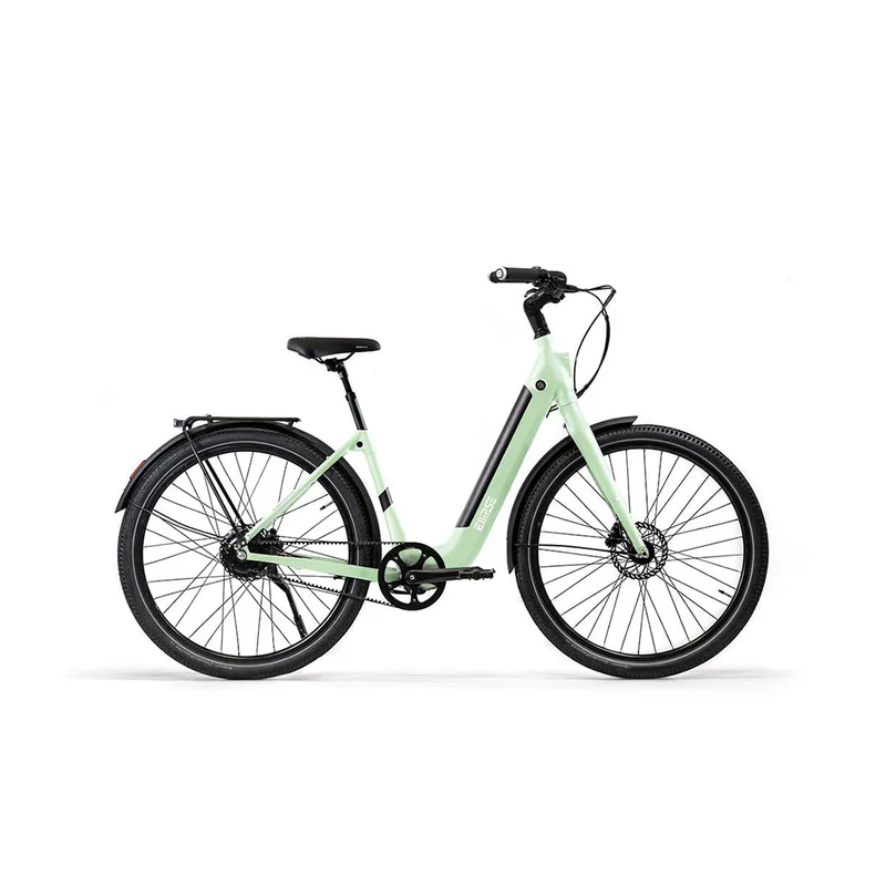 Vélo électrique avec clignotants intégrés Ellipse E2ST Courroie Fourche Rigide