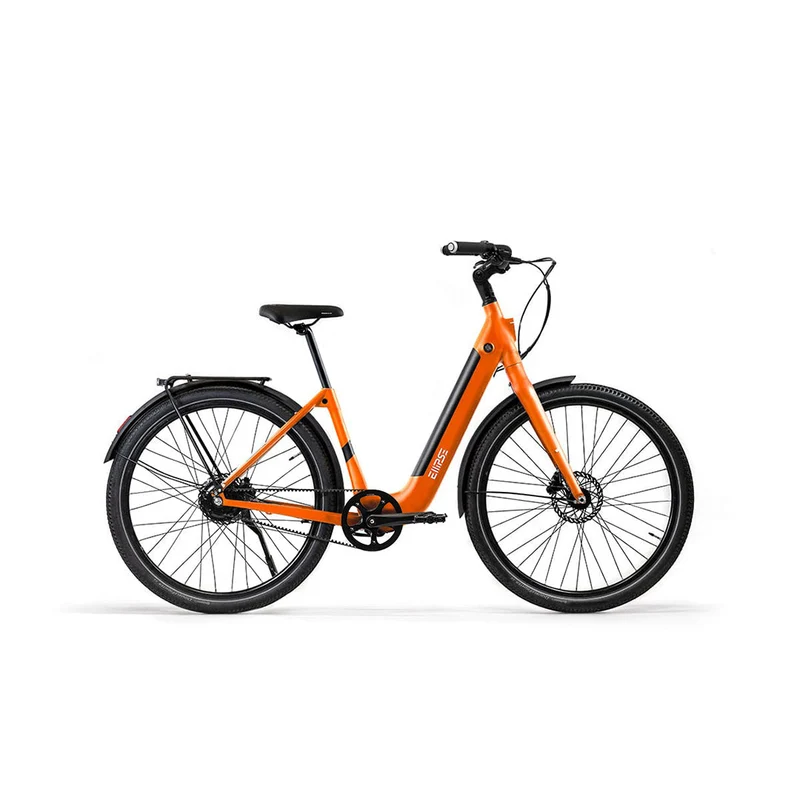 Vélo électrique avec clignotants intégrés Ellipse E2ST Courroie Fourche Rigide