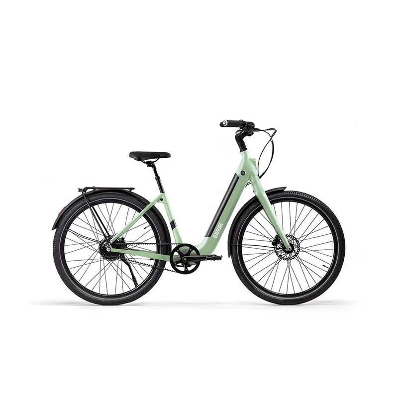 Vélo électrique avec clignotants intégrés Ellipse E2ST Courroie Fourche Rigide