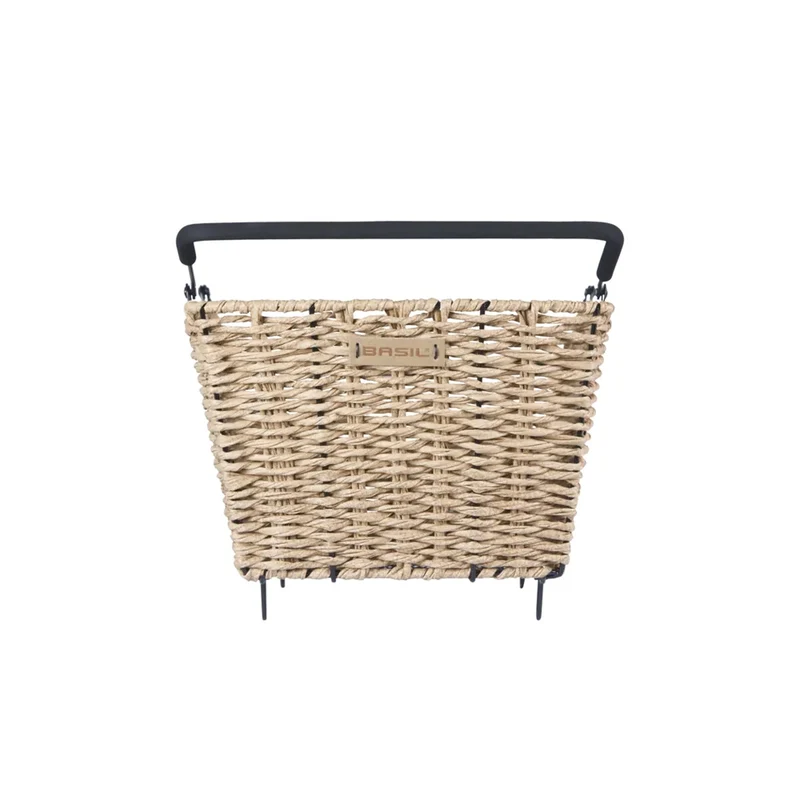 Panier vélo arrière look Rotin Basil Cento amovible