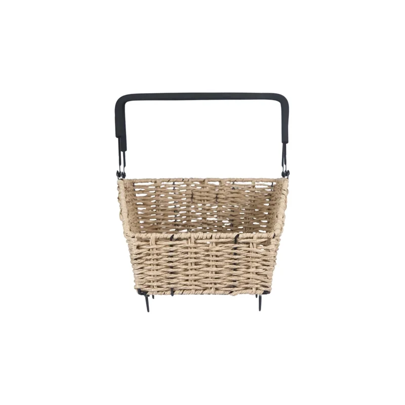 Panier vélo arrière look Rotin Basil Cento amovible
