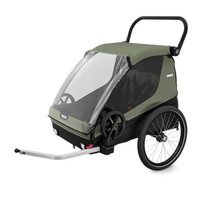 Remorque enfant Thule Courier 2 places, poussette et cargo FlipFlat