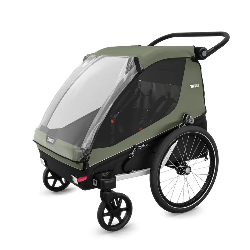 Remorque enfant Thule Courier 2 places, poussette et cargo FlipFlat