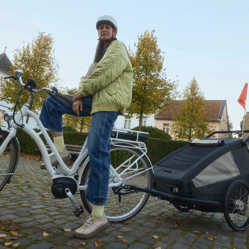 Remorque vélo modulaire Yuuna Croozer 3-en-1 : Enfant, Chien et Cargo
