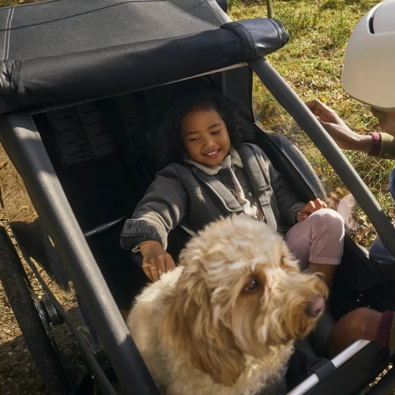 Remorque vélo modulaire Yuuna Croozer 3-en-1 : Enfant, Chien et Cargo