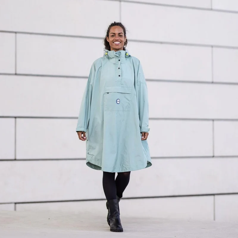 Poncho de pluie vélo recyclé Le Temps des Grenouilles